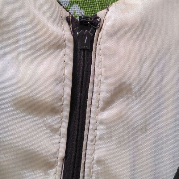 Vintage brown and gold dress - Picture 8 of 11